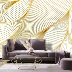 Mivali Fototapet - Abstract auriu, vlies, 490x340 cm (T100227TQ10)
