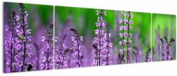 Mivali Tablou cu flori de luncă violete, din trei bucăți 170x50 cm (V020193V17050)