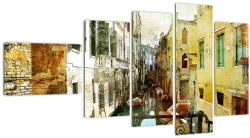 Mivali Tablou - Strada din Veneția, din cinci bucăți 110x60 cm (V023244V11060)