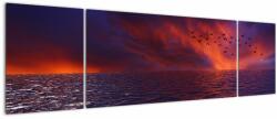 Mivali Tablou cu mare și păsări, din trei bucăți 170x50 cm (V020351V17050)