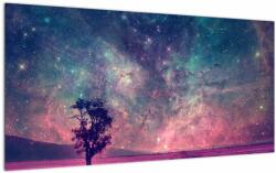 Mivali Tablou pe sticlă - Cer de noapte din alta dimensie, dintr-o bucată 100x50 cm pe sticlă (V023429V10050GD)