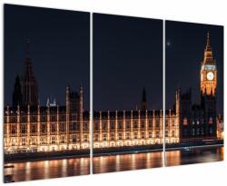 Mivali Tablou cu Big Ben din Londra, din trei bucăți 120x80 cm (V021250V120803PCS)