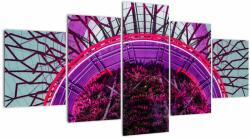 Mivali Tablou abstrac - crengi violete, din cinci bucăți 150x80 cm (V020821V150805PCS)