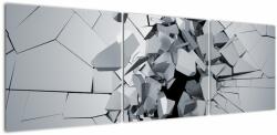 Mivali Tablou abstracție 3D, din trei bucăți 150x50 cm (V020700V15050)