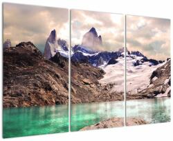 Mivali Tablou cu lac montan, din trei bucăți 120x80 cm (V020620V120803PCS)