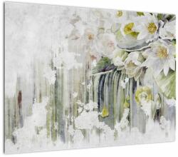Mivali Tablou - Flori albe, vintage, dintr-o bucată 70x50 cm (V022775V7050)
