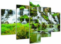 Mivali Tablou - cascade, din cinci bucăți 150x105 cm (V020295V150105)