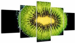 Mivali Tablou - detailu cu kiwi în apă, din cinci bucăți 150x80 cm (V020529V150805PCS)