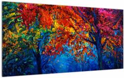 Mivali Tablou pe sticlă cu pictura naturii, dintr-o bucată 100x50 cm pe sticlă (V020721V10050GD)