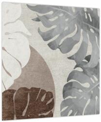 Mivali Tablou - Design cu frunze, dintr-o bucată 40x40 cm (V024073V4040)