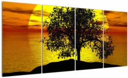 Mivali Tablou - Silueta copacilor, din patru bucăți 160x80 cm (V022604V16080)