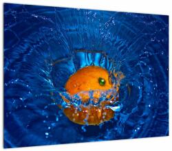 Mivali Tablou pe sticlă - portacala în apă, dintr-o bucată 70x50 cm pe sticlă (V020369V7050GD)