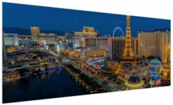 Mivali Tablou cu Las Vegas nocturn, dintr-o bucată 250x125 cm (V021010V250125)
