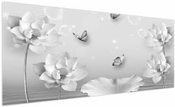 Mivali Tablou - Design flori și fluturi, dintr-o bucată 250x125 cm (V022491V250125)
