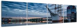 Mivali Tablou cu barcă cu pânze, din patru bucăți 160x40 cm (V020856V16040)