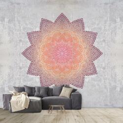 Mivali Fototapet - Mandala cu motiv de beton, vlies, 490x340 cm (T100640TQ10)