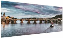 Mivali Tablou cu podul lui Carol, dintr-o bucată 250x125 cm (V021006V250125)