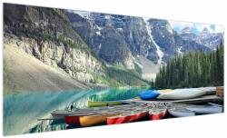 Mivali Tablou - Moraine Lake, dintr-o bucată 250x125 cm (V024079V250125)