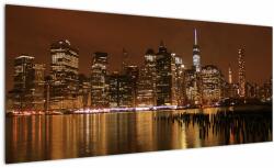 Mivali Tablou orașului nocturn, dintr-o bucată 100x40 cm (V020388V10040)