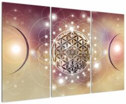 Mivali Tablou - Mandala cu elemente, din trei bucăți 120x80 cm (V022953V120803PCS)
