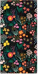 Mivali Tapet - Flori de luncă, nuanțe închise (T110234)