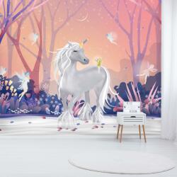 Mivali Fototapet - Unicorn într-o pădure magică, vlies, 343x238 cm (T100569TQ7)