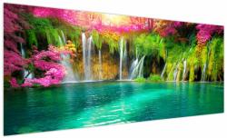Mivali Tablou - Cascada, Lacurile Plitvice, Croația, dintr-o bucată 250x125 cm (V022939V250125)
