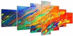 Mivali Tablou - Abstract colorat, din șapte bucăți 210x100 cm (V022528V210100)