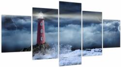 Mivali Tablou - Far pe stâncă, din cinci bucăți 150x80 cm (V023687V150805PCS)