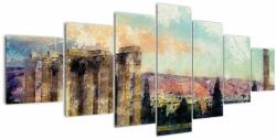 Mivali Tablou - Acropole, Atena, Grecia, din șapte bucăți 210x100 cm (V022915V210100)