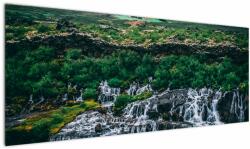 Mivali Tablou cu cascade în natură, dintr-o bucată 145x58 cm (V020859V14558)
