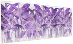 Mivali Tablou - Frunze violet în tencuială, dintr-o bucată 250x125 cm (V022874V250125)