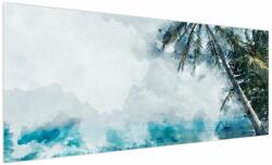 Mivali Tablou - Palmier lângă mare, dintr-o bucată 250x125 cm (V023002V250125)