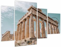Mivali Tablou - Akropolis antic (cu ceas), din patru bucăți 110x75 cm cu ceas (V021650V11075C)