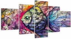 Mivali Tablou - Peștișorul colorat, din cinci bucăți 150x80 cm (V023456V150805PCS)