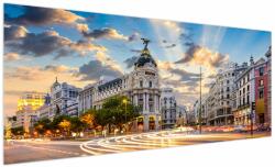 Mivali Tablou - Calle Gran Vía, Madrid, Spania, dintr-o bucată 250x125 cm (V023202V250125)
