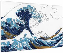 Mivali Tablou - Desen japonez, valuri, dintr-o bucată 90x60 cm (V023079V9060)