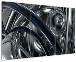 Mivali Tabloul cu abstracție gri cu albastru, din trei bucăți 120x80 cm (V020093V120803PCS)