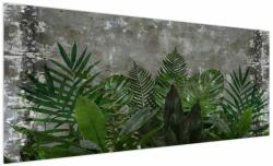 Mivali Tablou - Zid de beton cu plante, dintr-o bucată 250x125 cm (V022812V250125)