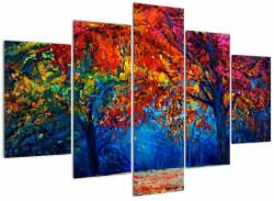 Mivali Tablou cu pictura naturii, din cinci bucăți 150x105 cm (V020721V150105)