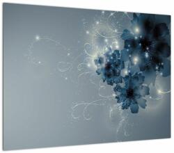 Mivali Tablou pe sticlă - Flori delicate, dintr-o bucată 70x50 cm pe sticlă (V023555V7050GD)