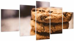 Mivali Tablou cu biscuiți cookies (cu ceas), din cinci bucăți 150x80 cm cu ceas (V020158V15080C)