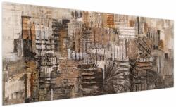 Mivali Tablou - Abstract, nuanțe maro, dintr-o bucată 250x125 cm (V023011V250125)