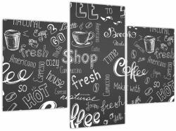 Mivali Tablou - Coffee, din trei bucăți 90x60 cm (V023626V90603PCS)