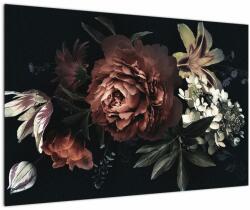 Mivali Tablou - Flori întunecate, dintr-o bucată 90x60 cm (V023066V9060)