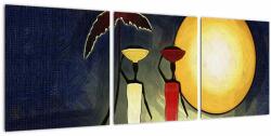 Mivali Tabloupicturii străveche, din trei bucăți 90x30 cm (V022034V9030)