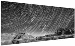 Mivali Tablou albnegru cu cerul și stele, dintr-o bucată 250x125 cm (V020825V250125)