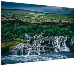 Mivali Tablou cu cascade în natură, dintr-o bucată 100x70 cm (V020859V10070)
