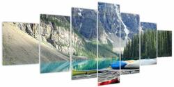 Mivali Tablou - Moraine Lake, din șapte bucăți 210x100 cm (V024079V210100)