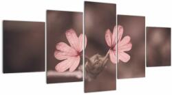 Mivali Tablou cu floare roz, din cinci bucăți 150x80 cm (V020375V150805PCS)
